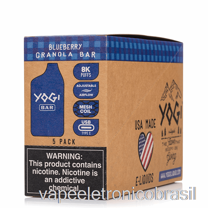Vape Eletrônico [pacote Com 5] Yogi Bar 8000 Descartável